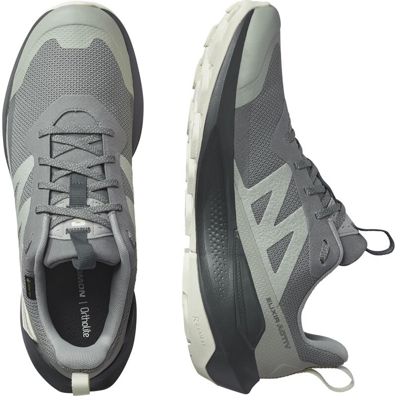 Salomon Herren Multifunktionsschuhe SHOES ELIXIR ACTIV GTX - Sedona Salbei/Schmiedeeisen/Neun Eisen