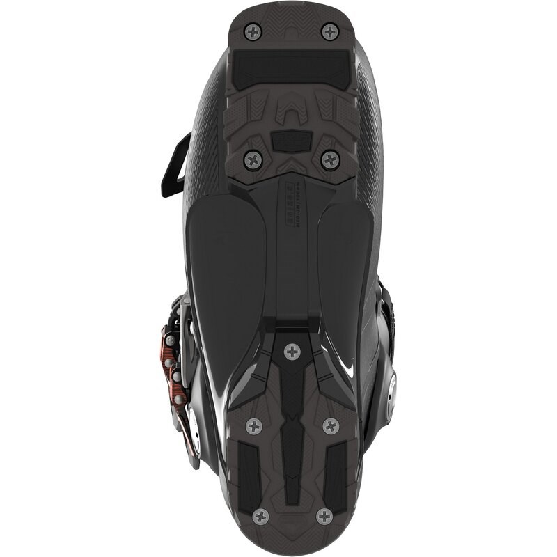 Salomon Herren Ski-Schuhe ALP. BOOTS - Schwarz/Dunkelgrau Metallic/Orange Tiger