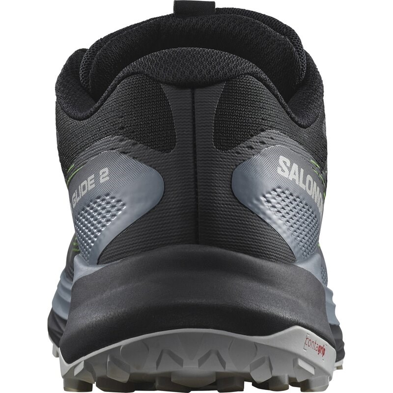 Salomon Herren Trailrunningschuhe SHOES ULTRA GLIDE 2 - Schwarz/Feuerstein/Grüner Gecko