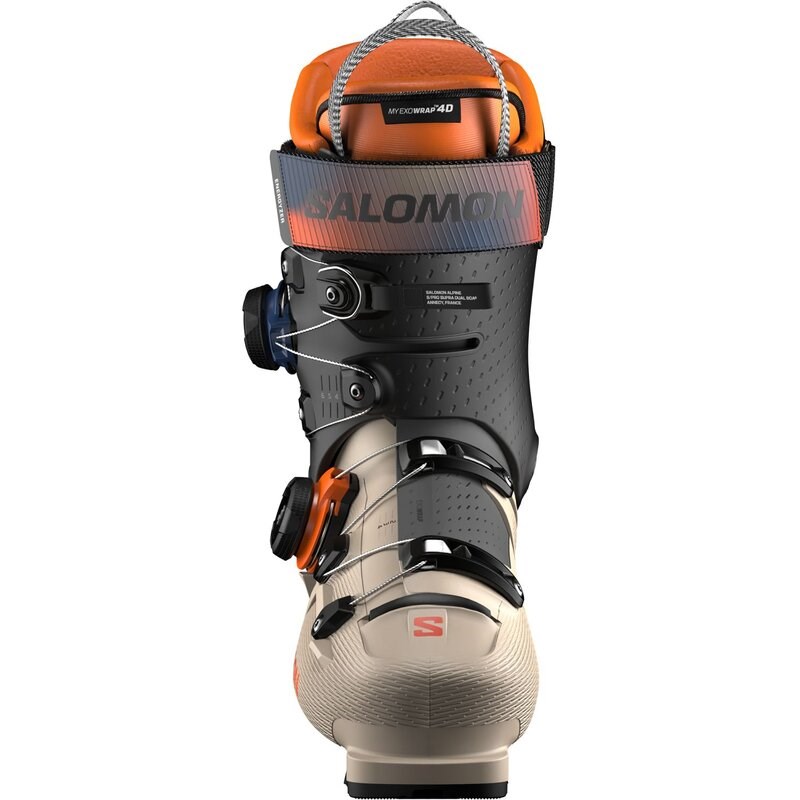 Salomon Herren Ski-Schuhe ALP. BOOTS - Humus/Schwarz/Orange Tiger