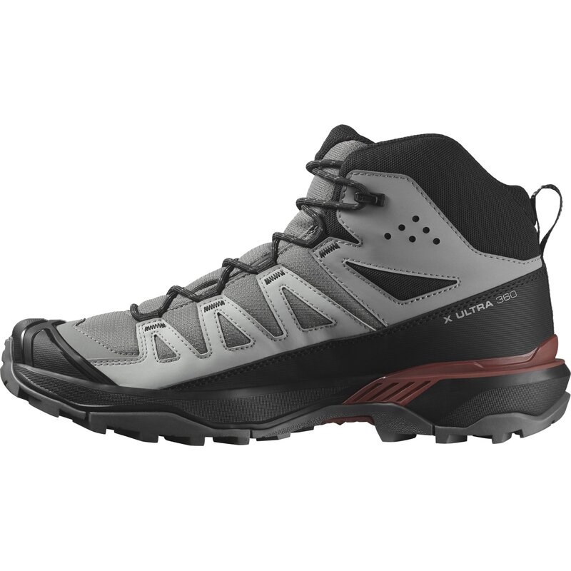 Salomon Herren Multifunktionsstiefel SHOES X ULTRA 360 MID GTX - Zinn/Schwarz/Gebranntes Henna