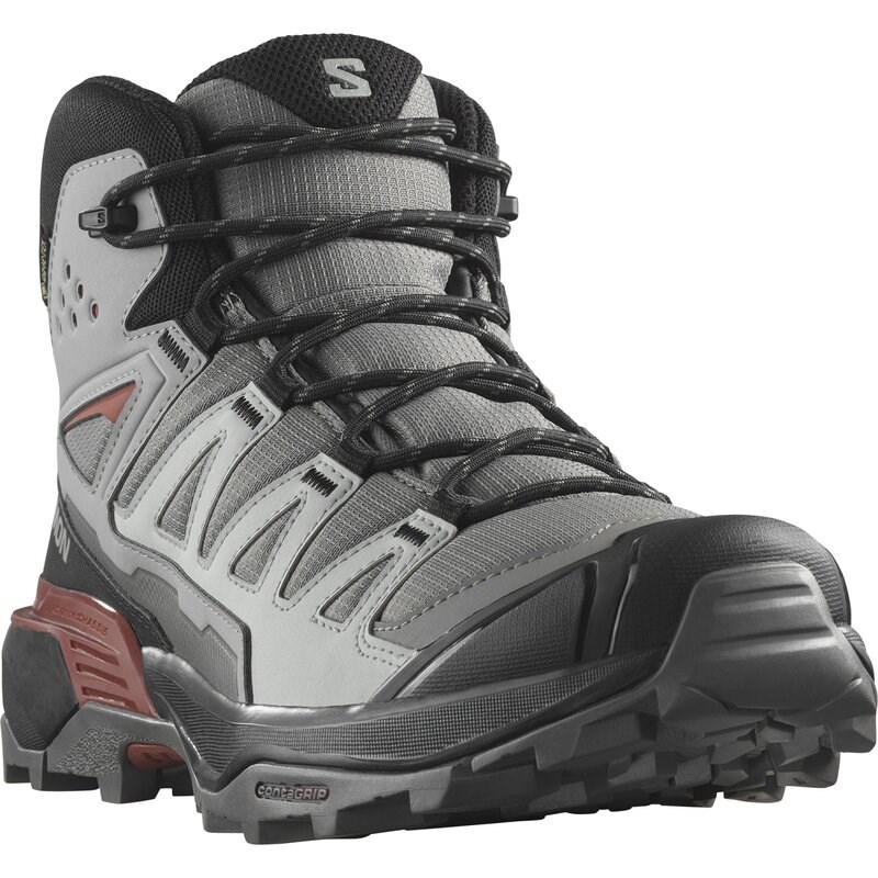 Salomon Herren Multifunktionsstiefel SHOES X ULTRA 360 MID GTX - Zinn/Schwarz/Gebranntes Henna